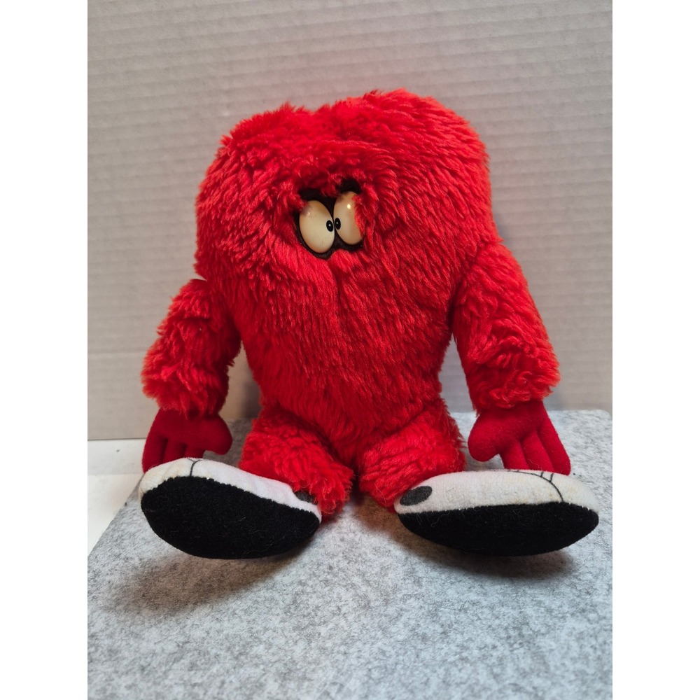 Vintage 1996 Looney Tunes Gossamer Plush Red Monster Applause 7 Inch Toy